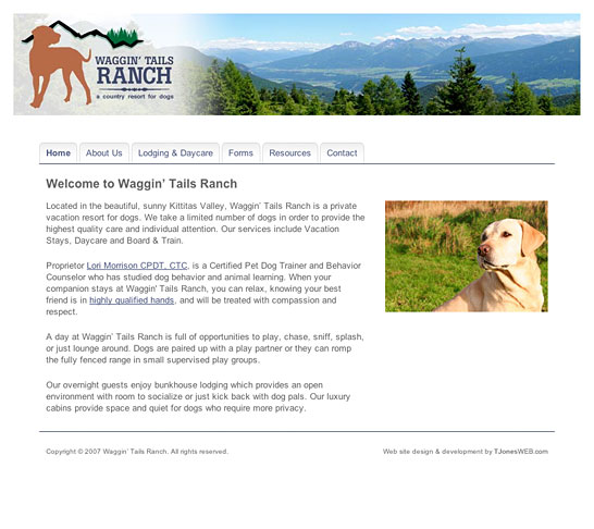 Waggin' Tails Ranch | Home Page