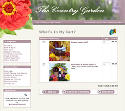 The Country Garden | Shopping Cart